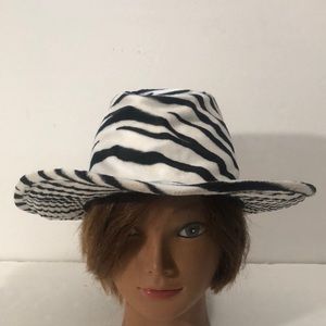 Collection New York Zebra Print Cowboy Hat